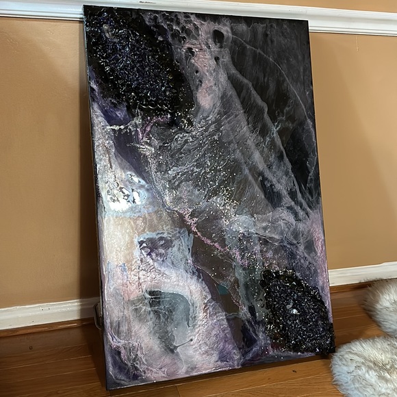 Crystal Resin Art Amethyst Geode - Galaxy - Custom - Picture 4 of 5